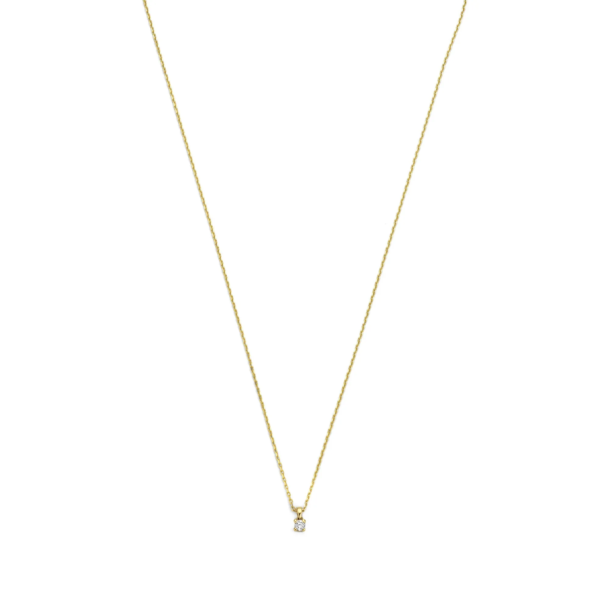 De la Paix Céline 14 karat gold necklace with diamond 0.05 carat