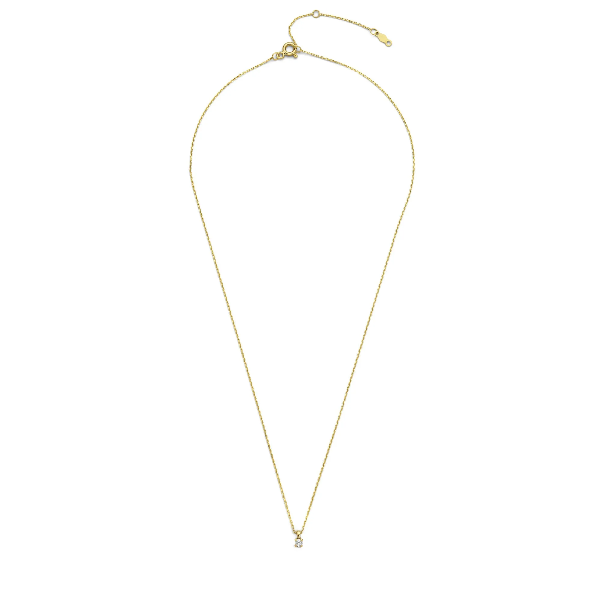 De la Paix Céline 14 karat gold necklace with diamond 0.05 carat