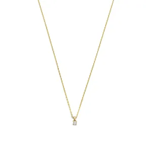De la Paix Céline 14 karat gold necklace with diamond 0.05 carat