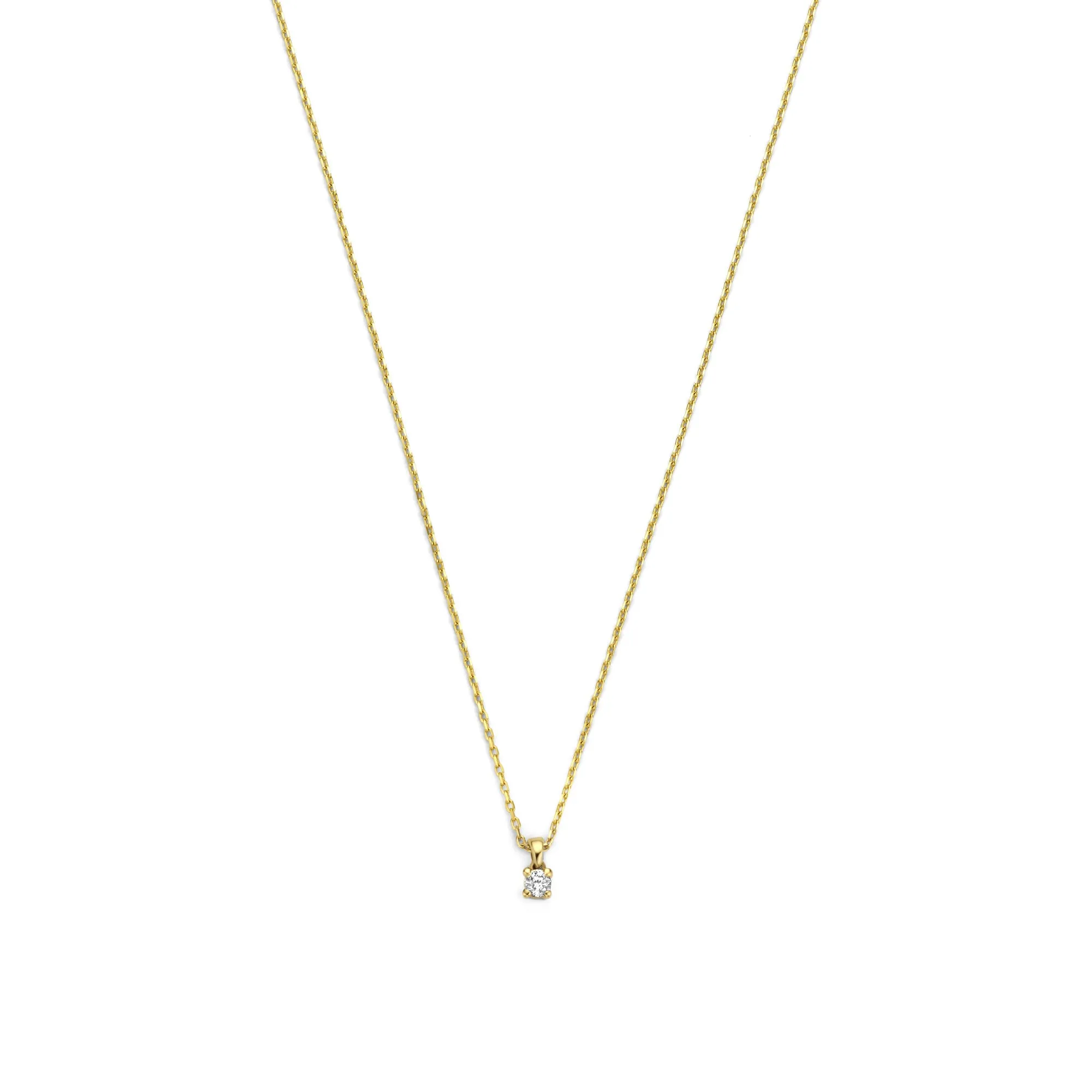 De la Paix Céline 14 karat gold necklace with diamond 0.05 carat