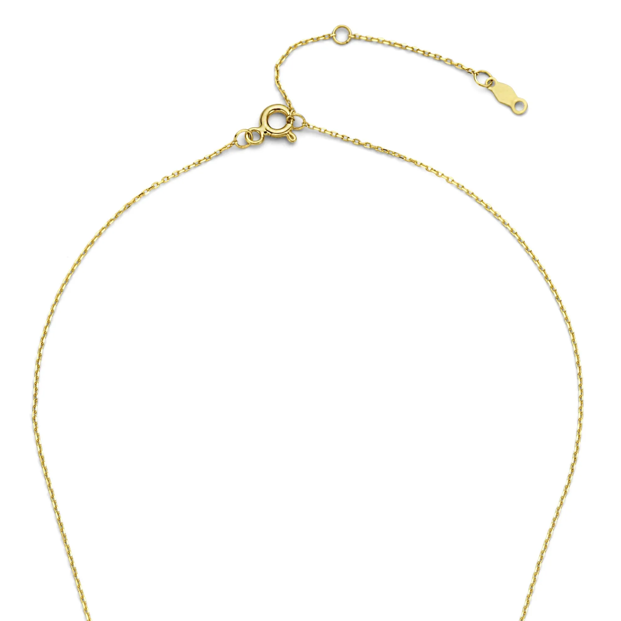 De la Paix Céline 14 karat gold necklace with diamond 0.05 carat