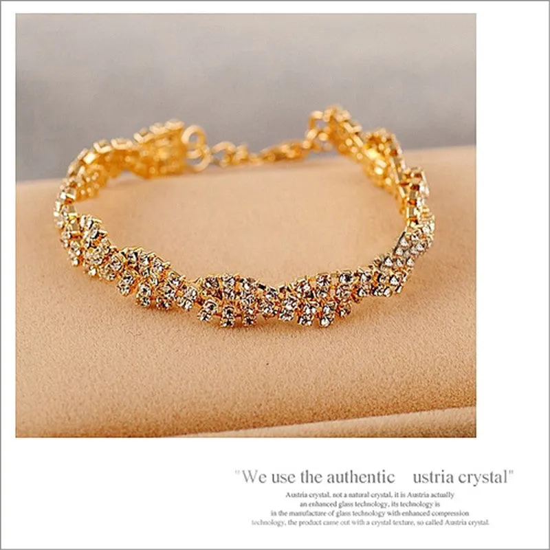 Delicate Full rhinestone bling bracelet for Women