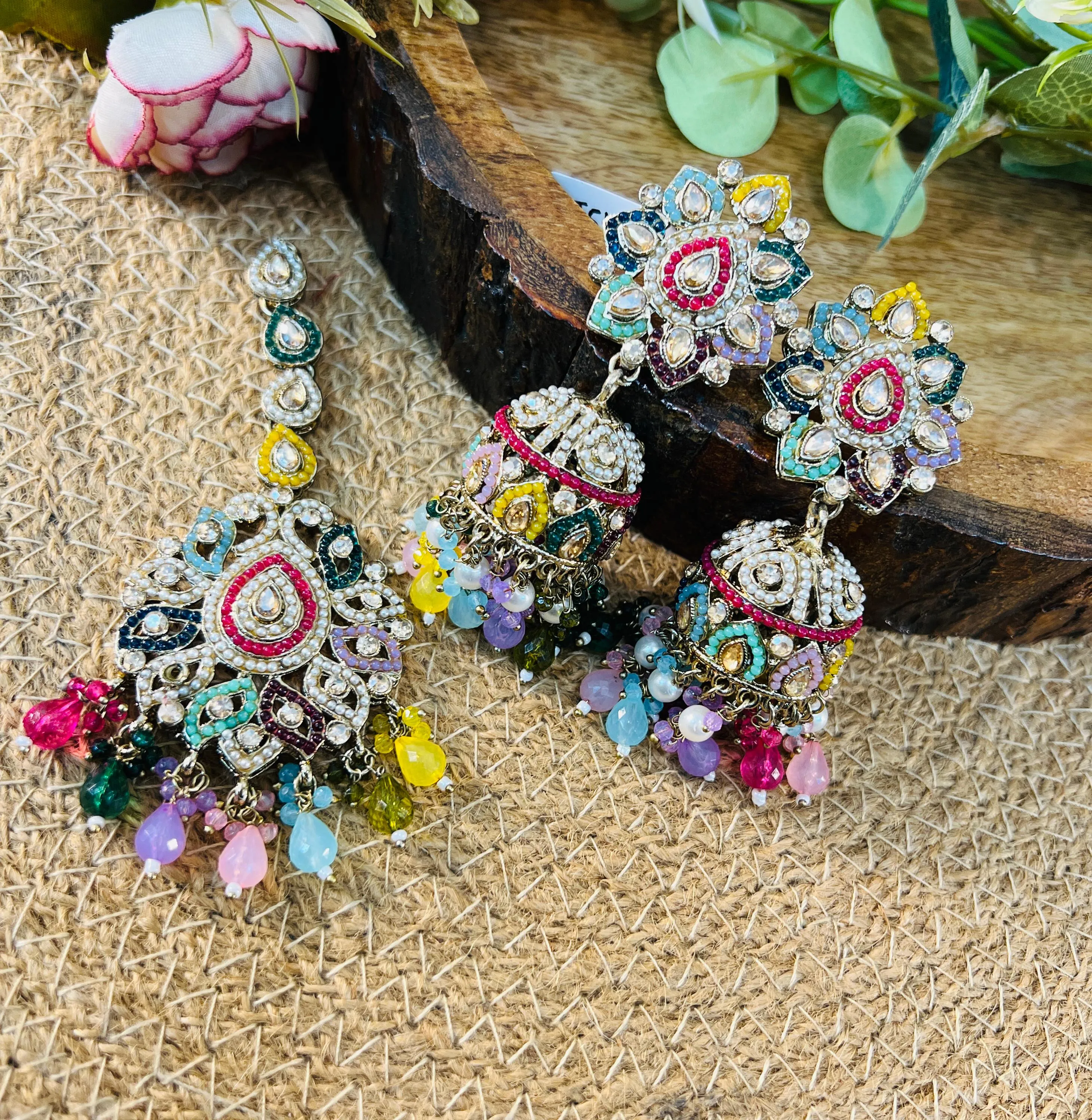 Designer Kundan Earring and Mang Tikka For Women & Girls.