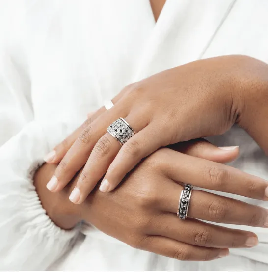 Destiny Silver and Gold Fidget Ring