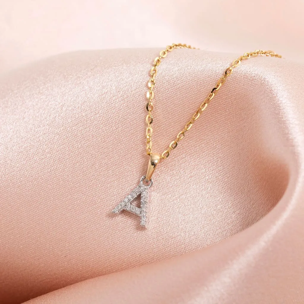 Diamond - A - Necklace | 9ct Gold