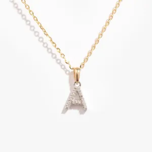 Diamond - A - Necklace | 9ct Gold