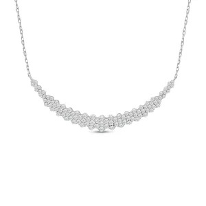 Diamond Cluster Mat Necklace