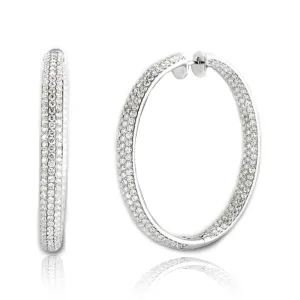 Diamond Hoop Earrings