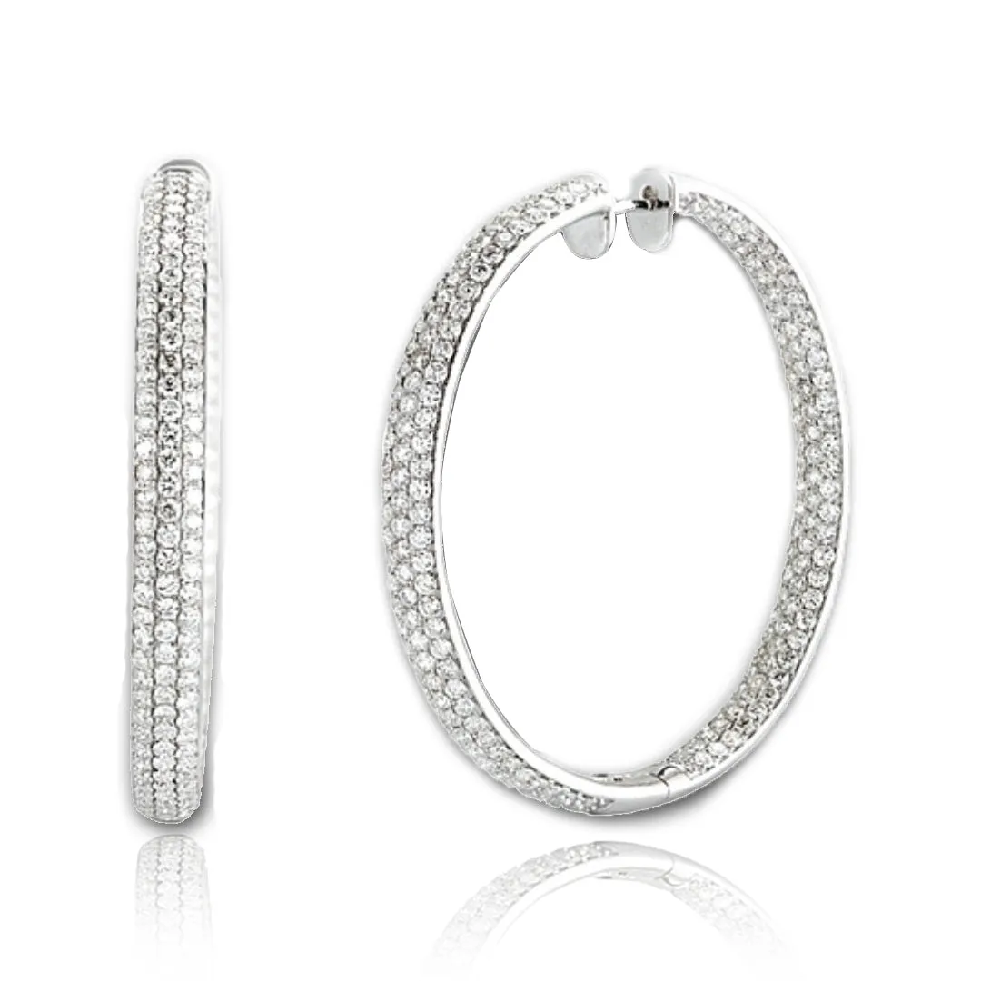 Diamond Hoop Earrings