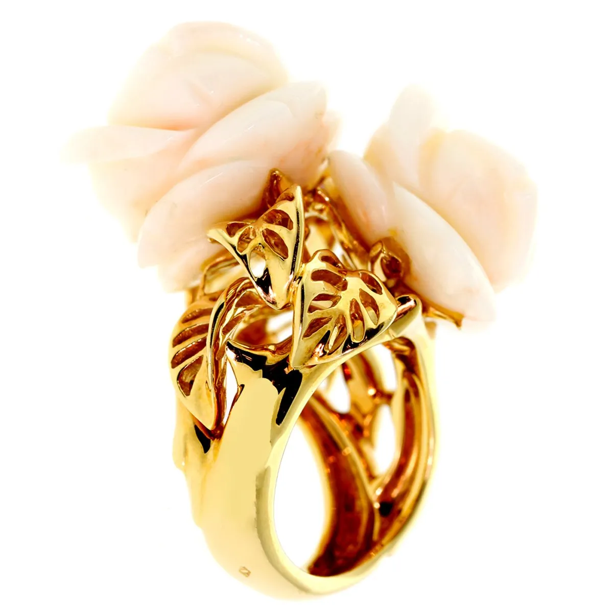 Dior Rose Pre Catelan Coral Gold Ring