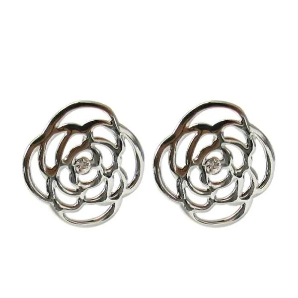 Earring - Jax Bold Rose with Diamante