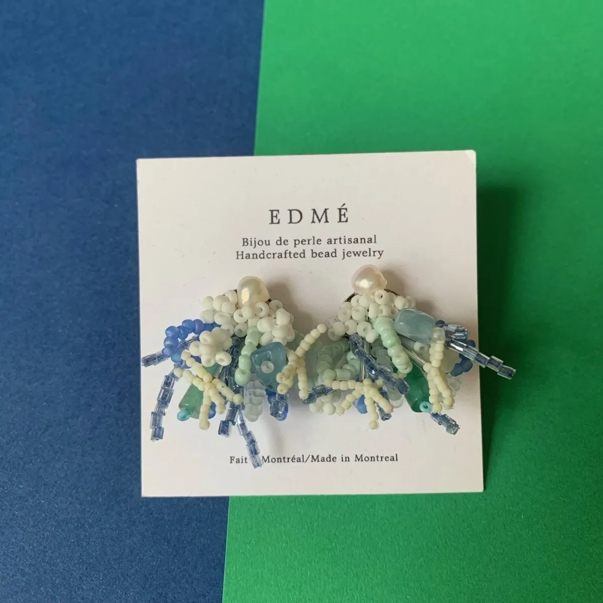 Edmé Beads Snow Globe Bead Earrings (Various Colours)