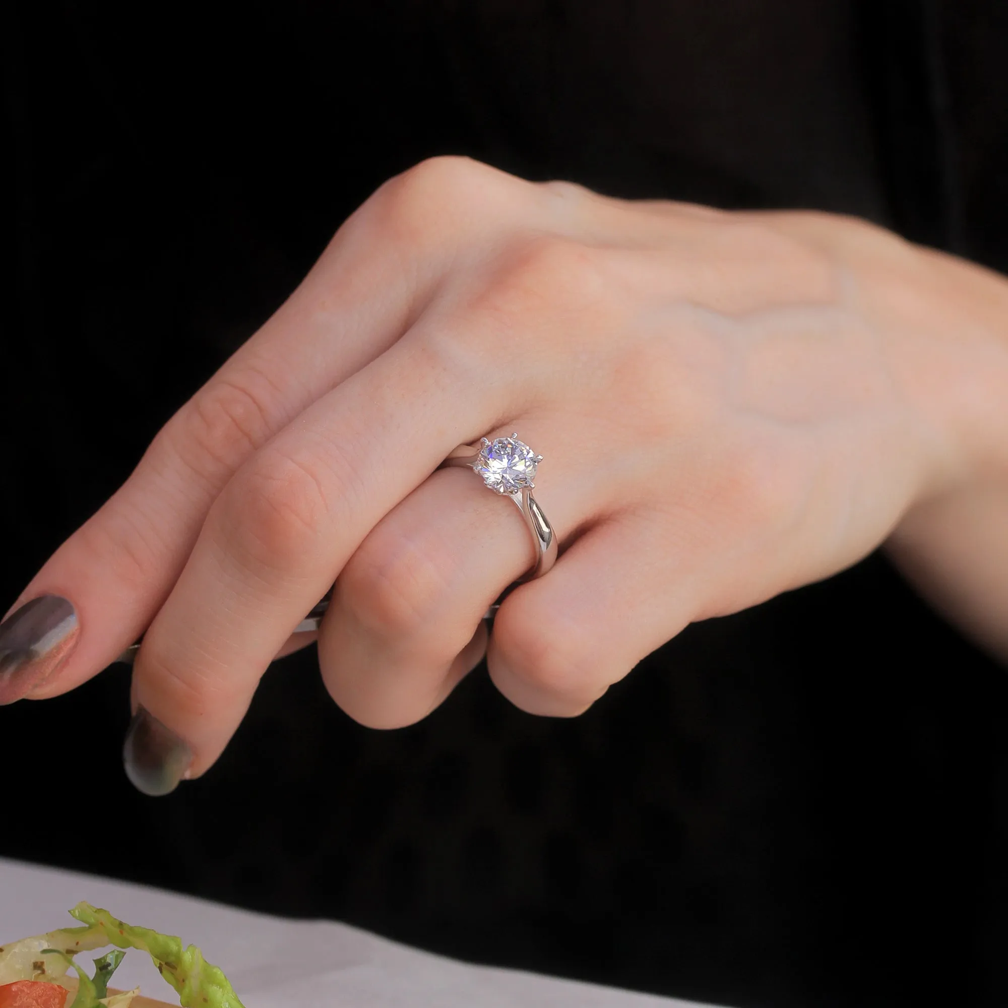Eternal Blossom Solitaire Ring