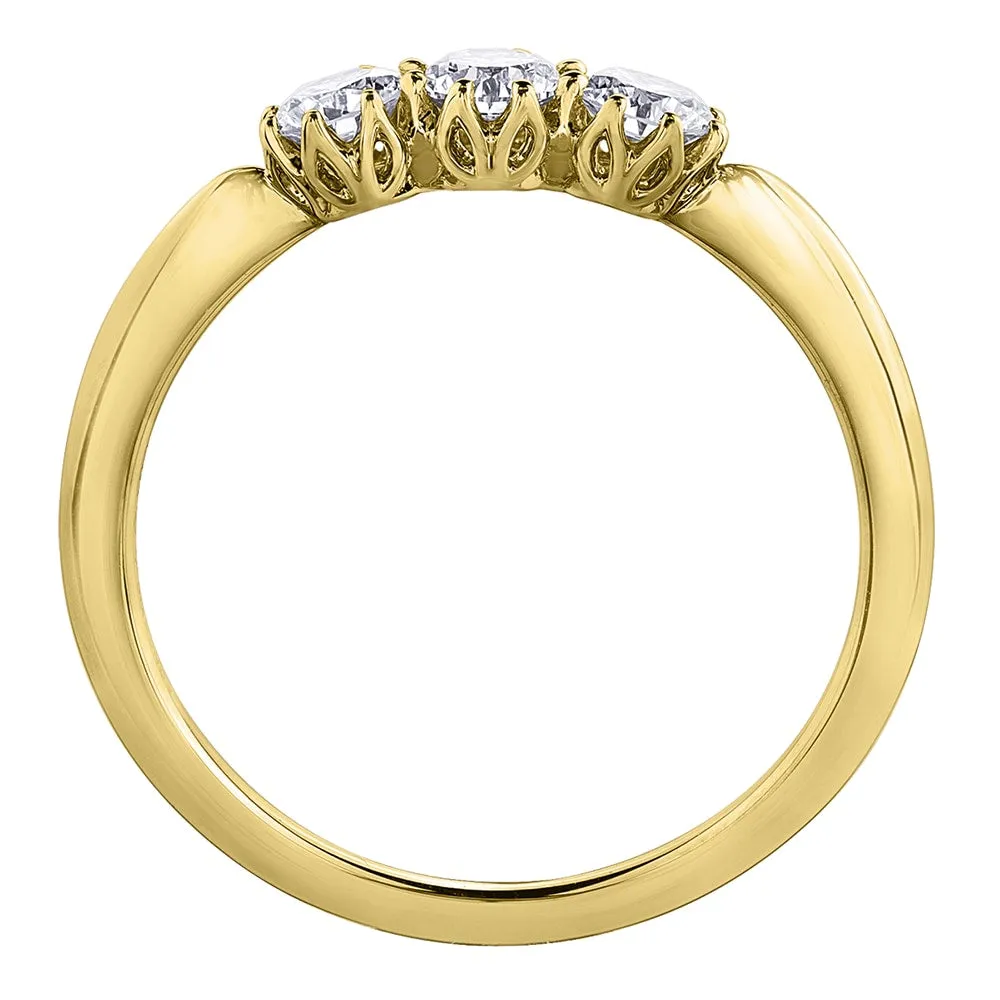 Eternal Flames Canadian Diamond Trinity Ring