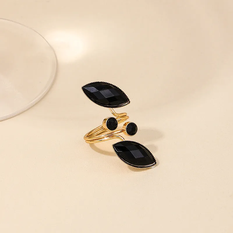 Exaggerated Temperament Irregular Ins Cold Wind Ring - Vienna Verve Collection