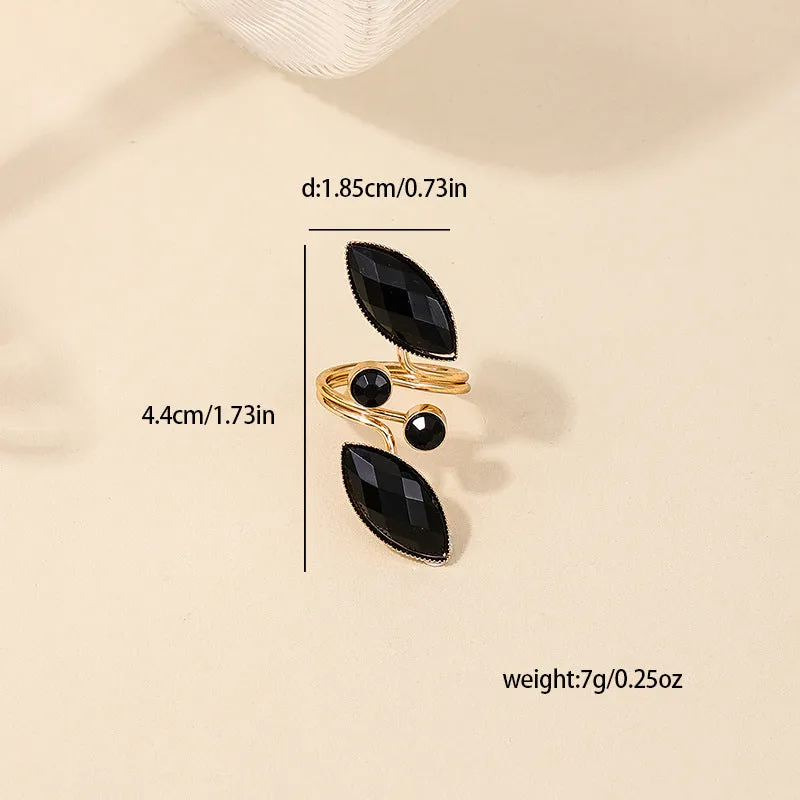 Exaggerated Temperament Irregular Ins Cold Wind Ring - Vienna Verve Collection