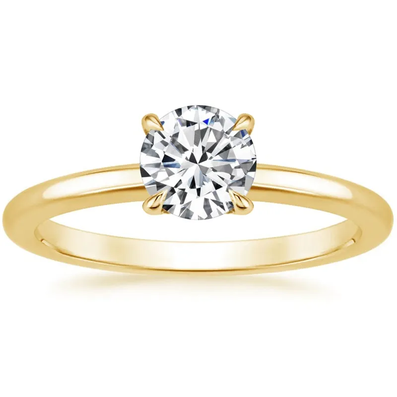 Exquisite Zircon Crystal Sterling Silver Wedding Engagement Ring