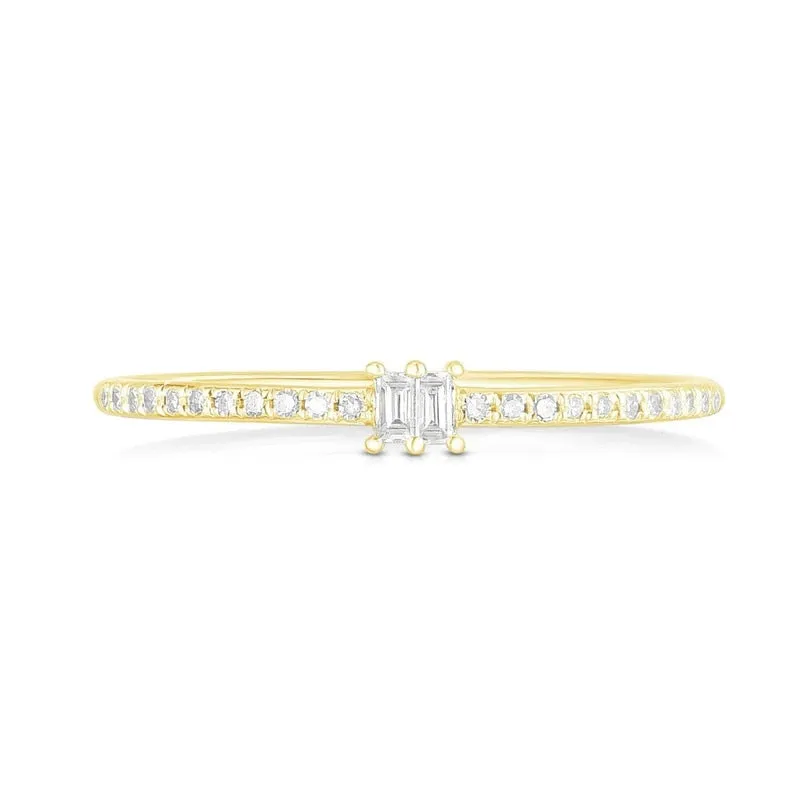 Exquisite Zircon Crystal Sterling Silver Wedding Engagement Ring