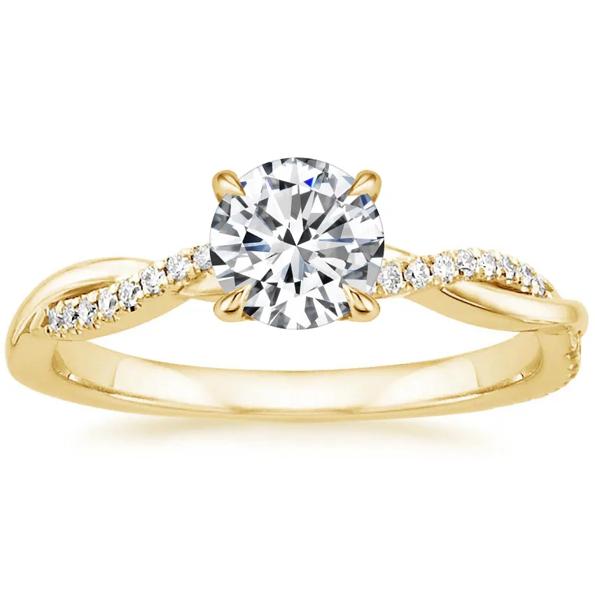 Exquisite Zircon Crystal Sterling Silver Wedding Engagement Ring