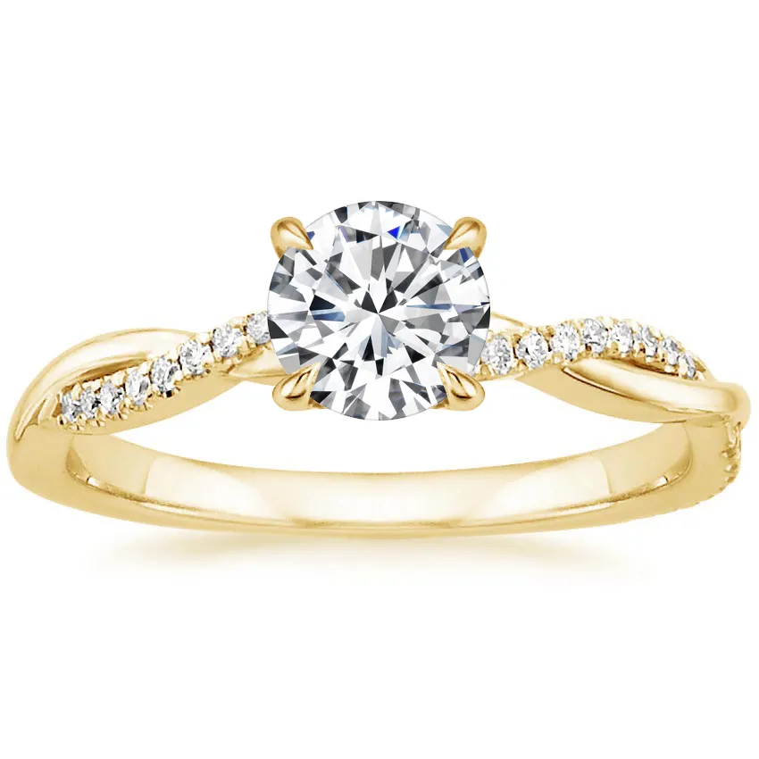 Exquisite Zircon Crystal Sterling Silver Wedding Engagement Ring