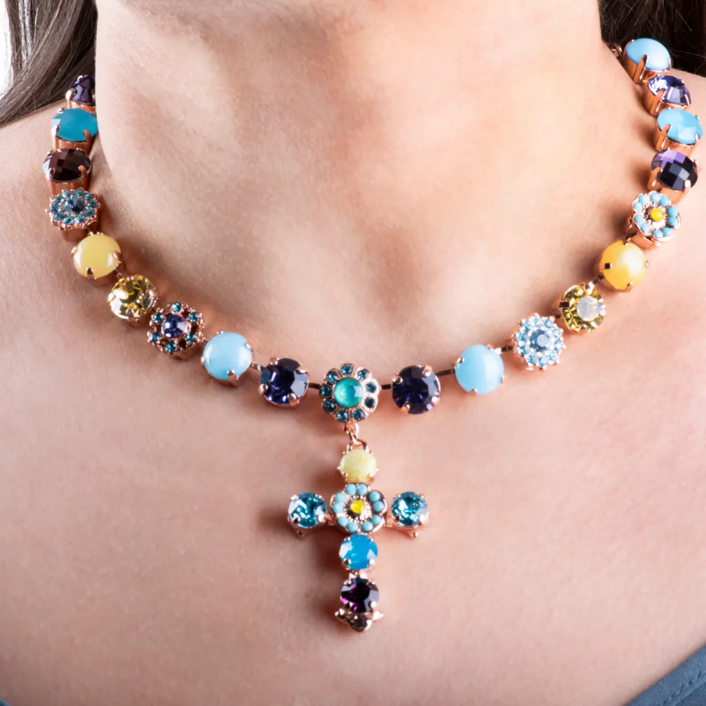 Extra Luxurious Rosette Necklace in "Vineyard Veranda" *Custom*