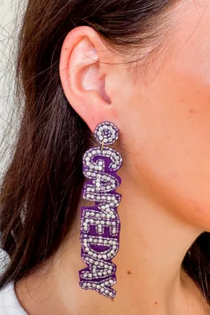 Feeling Bold Rhinestone Gameday Earrings