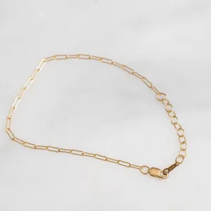Gold Oval Cable Charm Bracelets