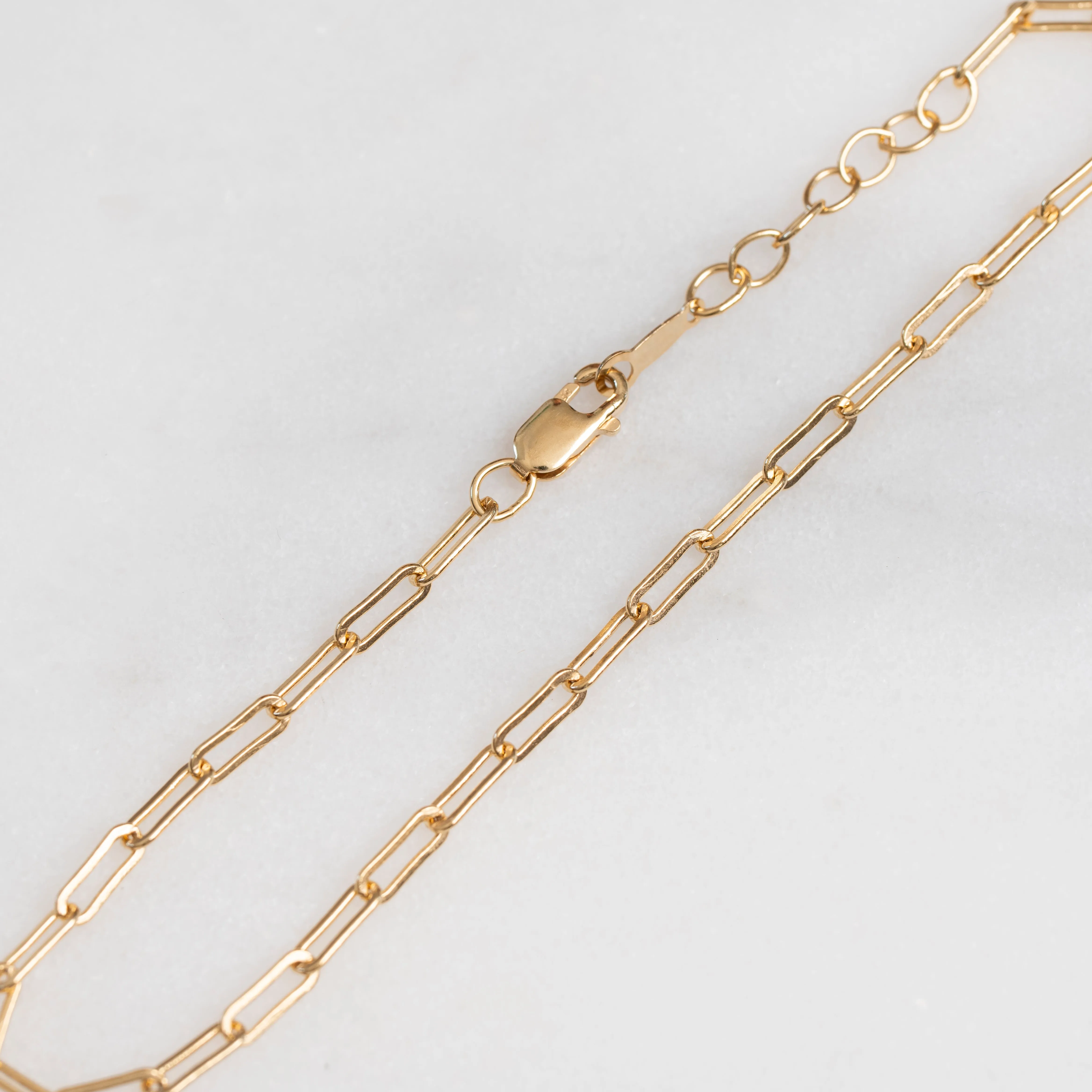 Gold Oval Cable Charm Bracelets
