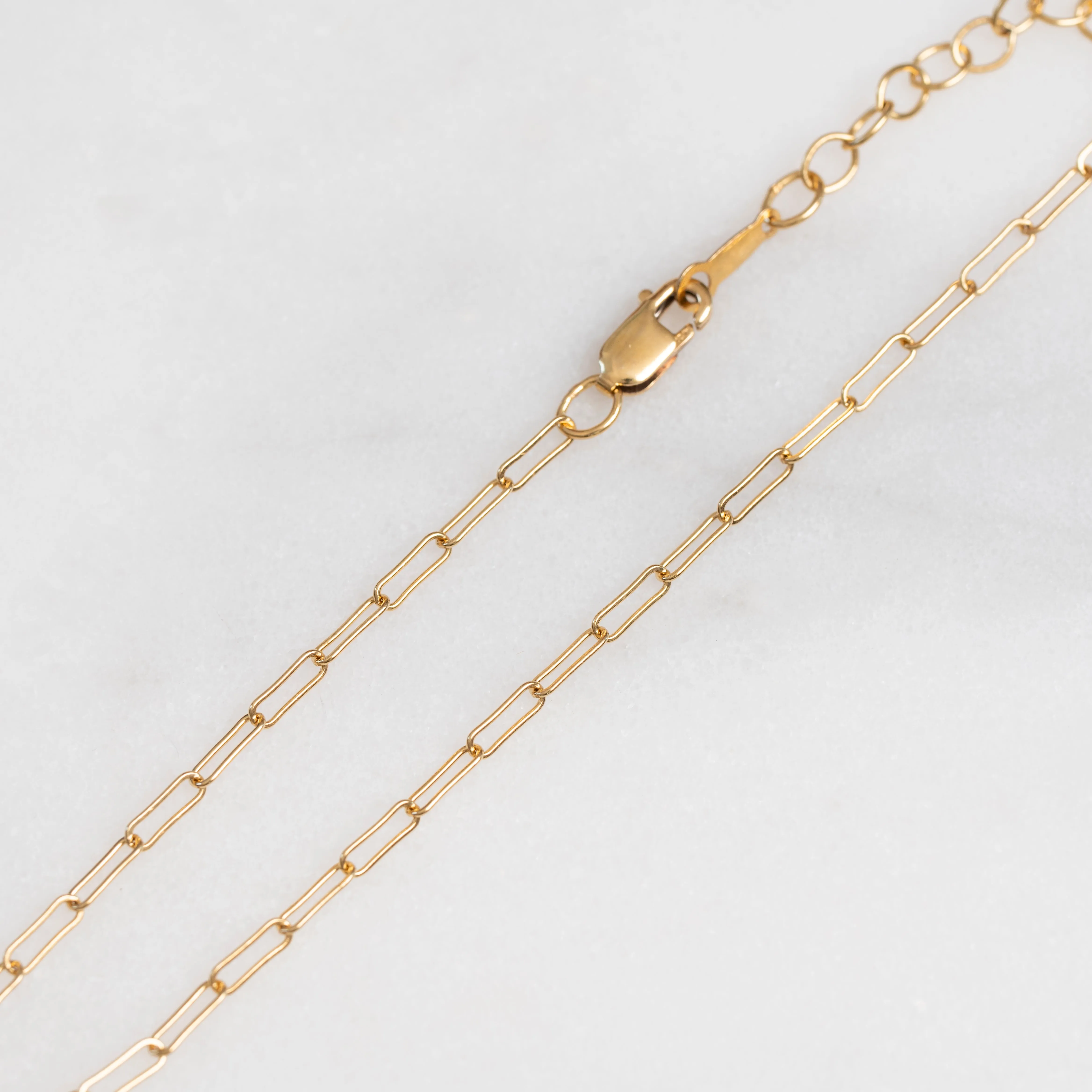 Gold Oval Cable Charm Bracelets