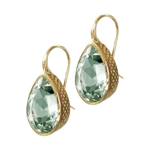 Green Amethyst Earrings