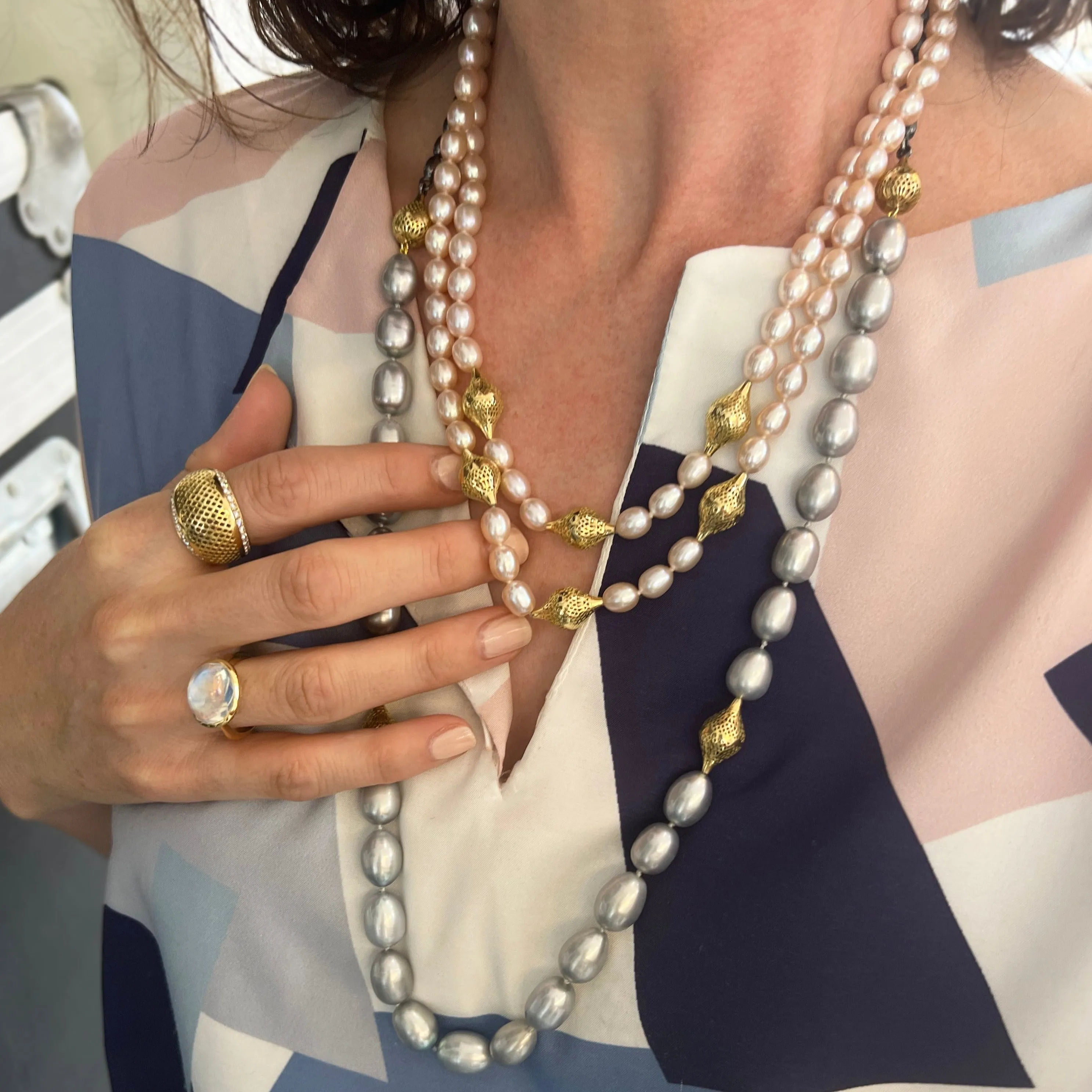 Grey Pearl Necklace