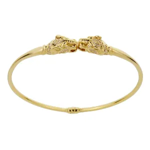 Gucci Panther Diamond Yellow Gold Necklace
