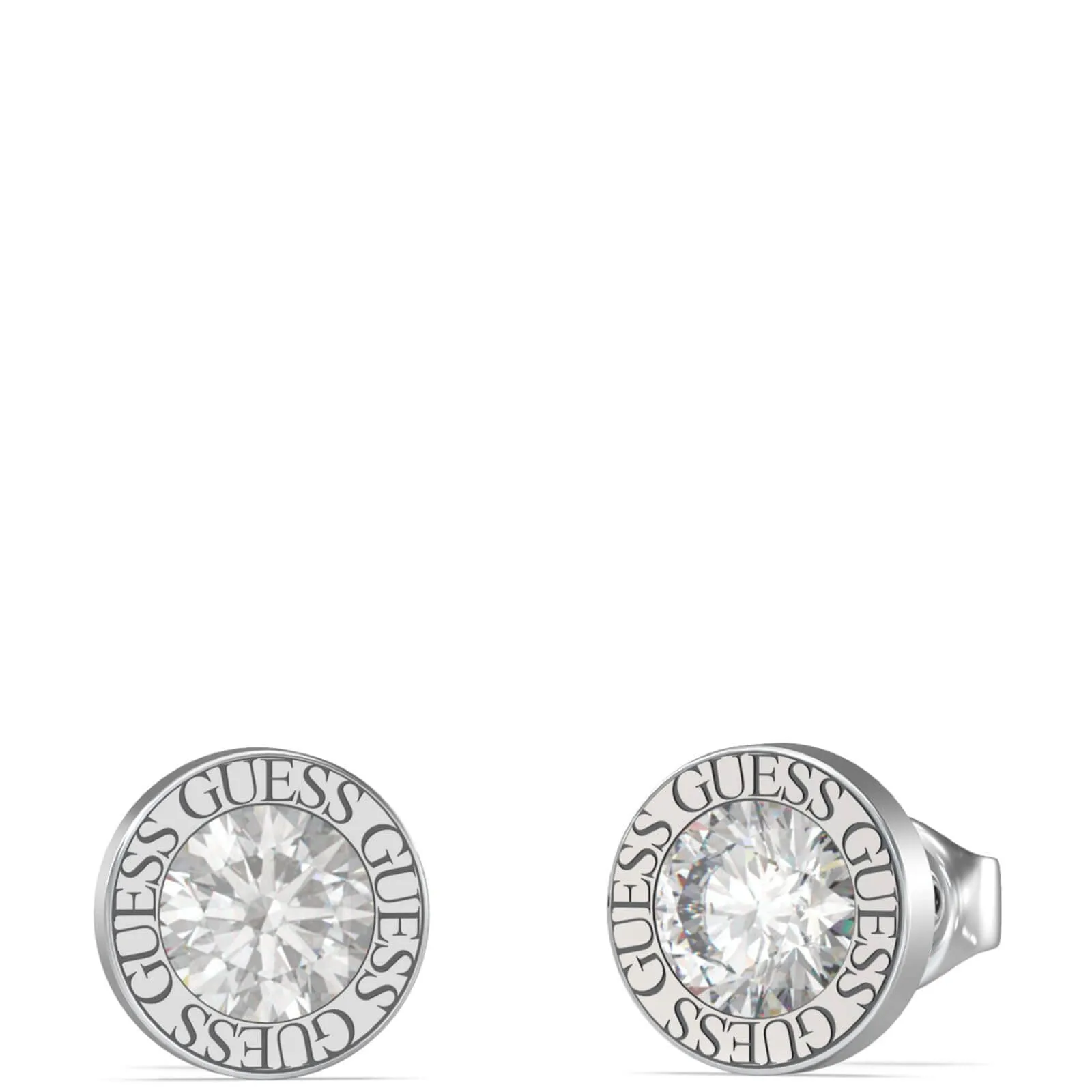 Guess Colour My Day Silver Stud Earrings
