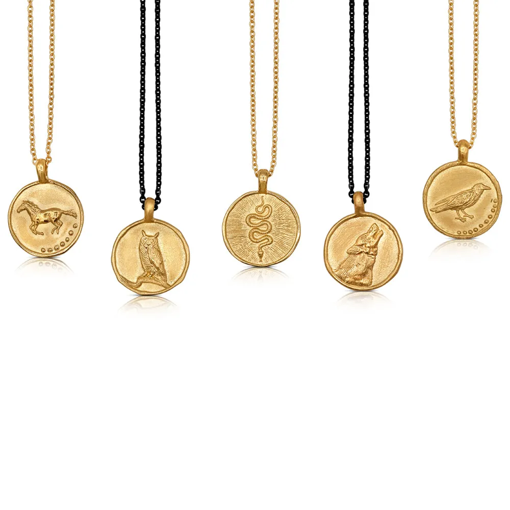Guide Me Taurus & Pisces- Wolf Pendant