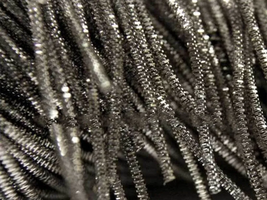 Gunmetal Gray Nakshi / Bullion Wire