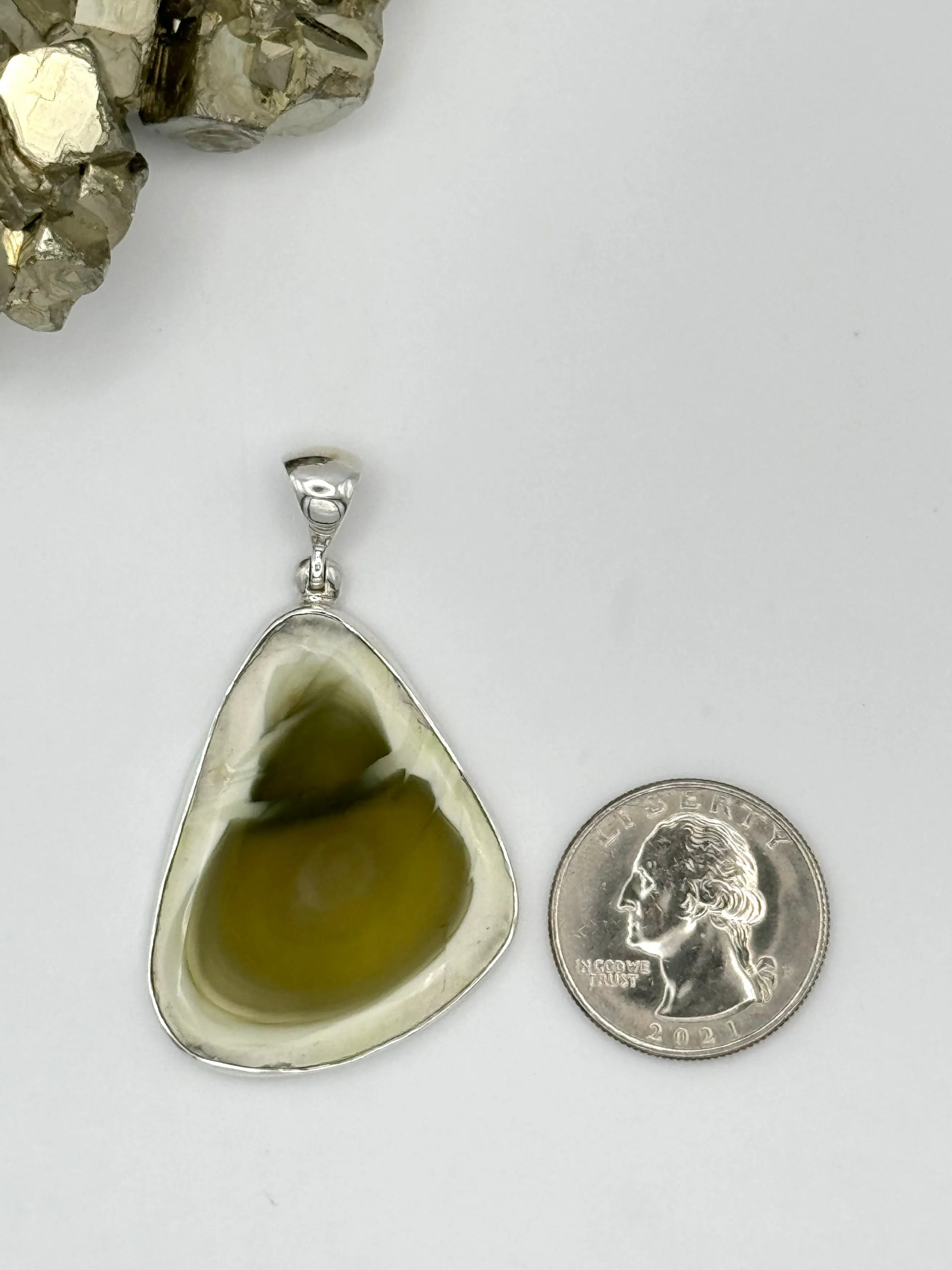 •IMPERIAL JASPER FREEFORM - 1• sterling silver pendant