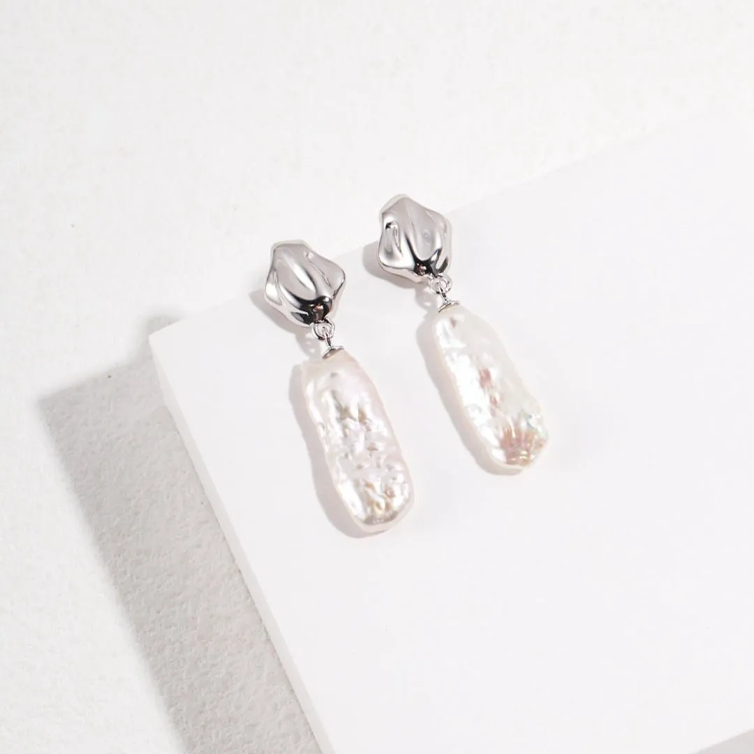 Irregular Baroque Pearls Drop Earrings