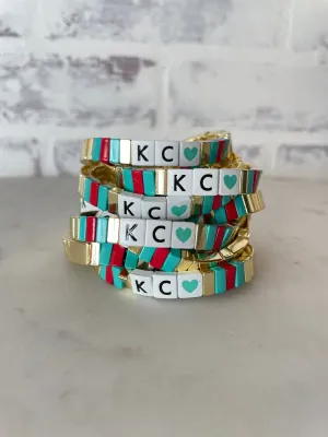 Kansas City Current Tile Stretch Bracelets