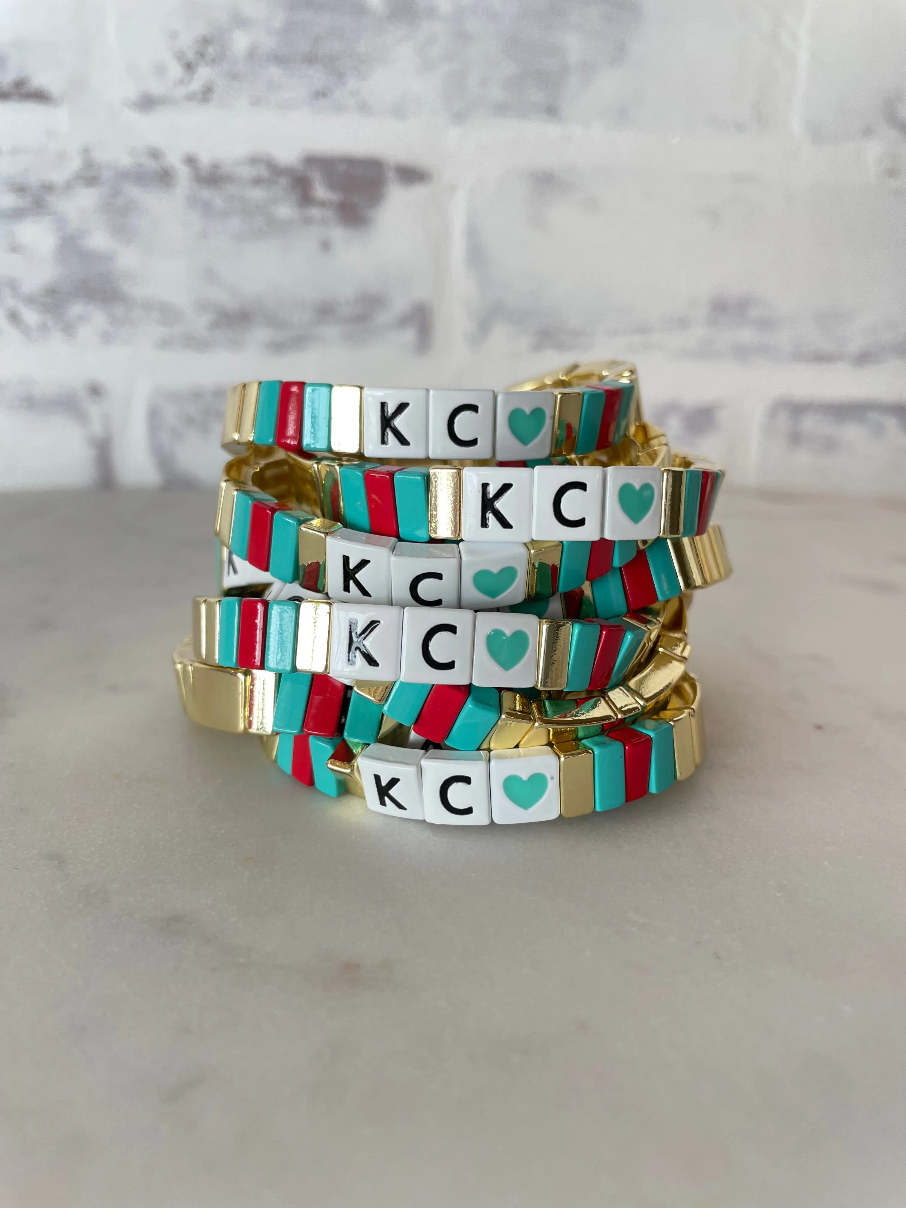 Kansas City Current Tile Stretch Bracelets