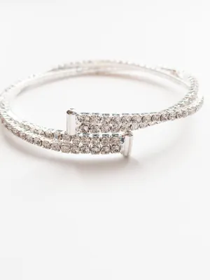 Kara Silver Wrap Bracelet
