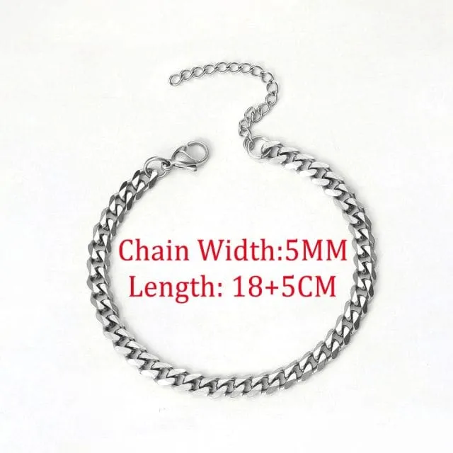 Keep It Simple Men's Cuban Chain Link Bracelet