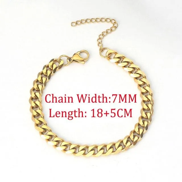 Keep It Simple Men's Cuban Chain Link Bracelet