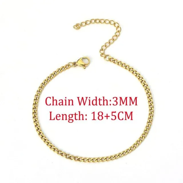 Keep It Simple Men's Cuban Chain Link Bracelet