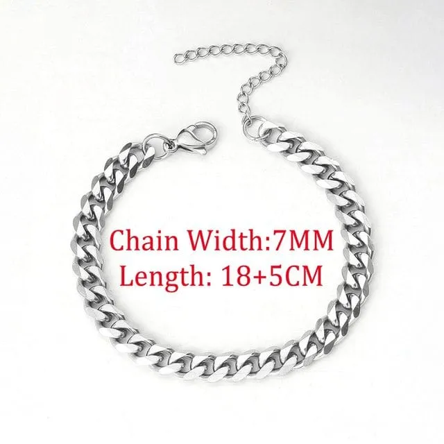 Keep It Simple Men's Cuban Chain Link Bracelet
