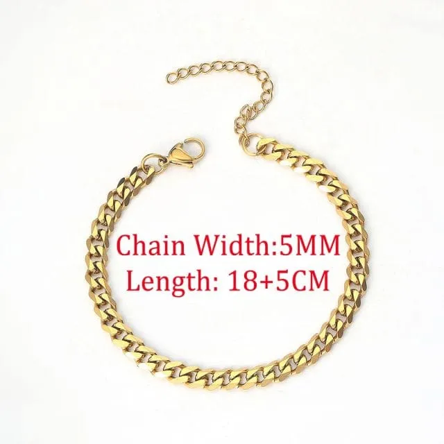 Keep It Simple Men's Cuban Chain Link Bracelet