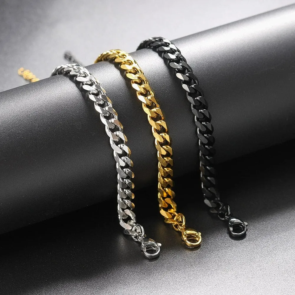 Keep It Simple Men's Cuban Chain Link Bracelet