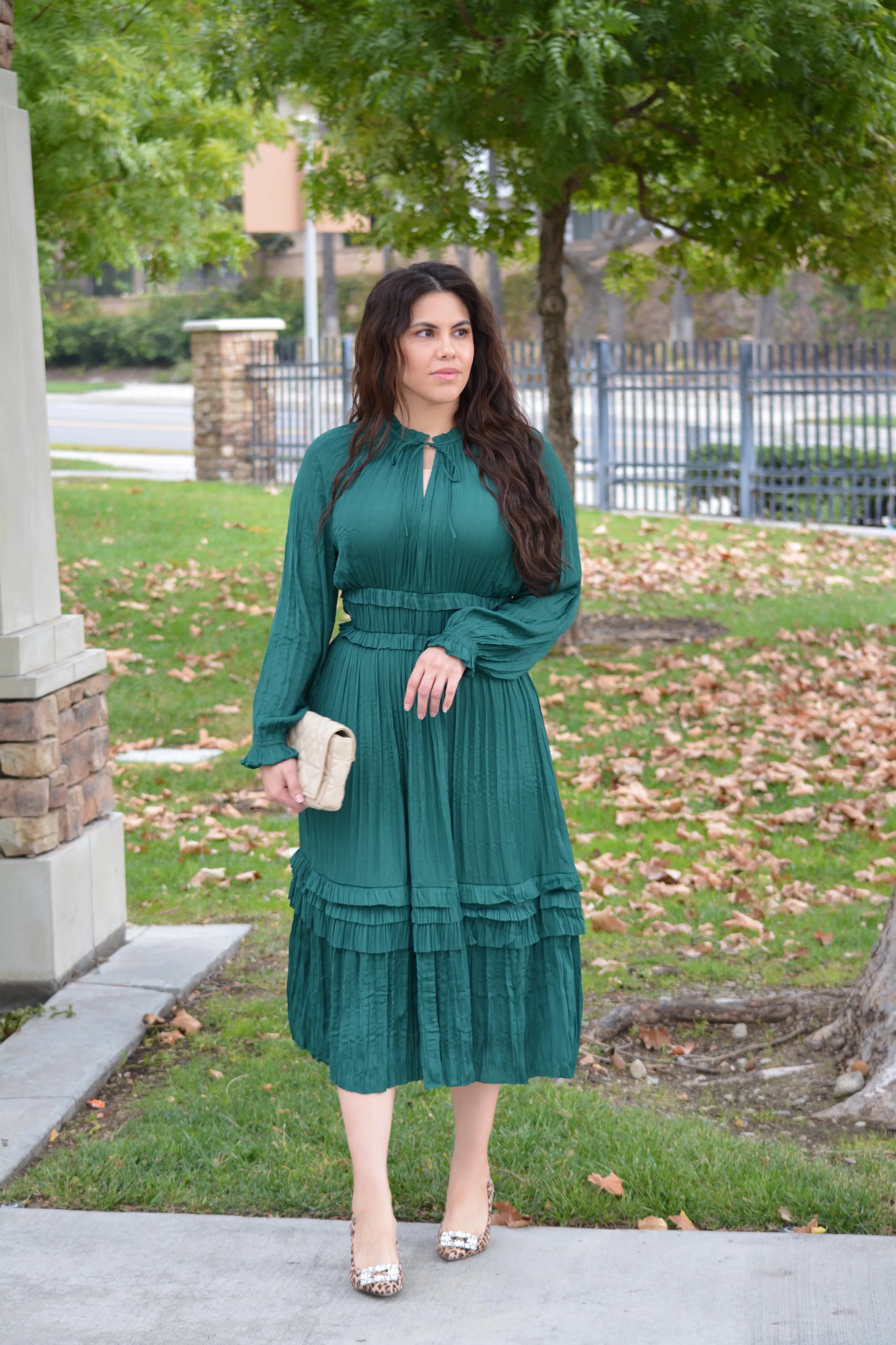Kennedy Emerald Green Dress