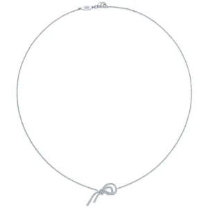 Kwiat Ribbon Diamond Pendant Necklace in Platinum