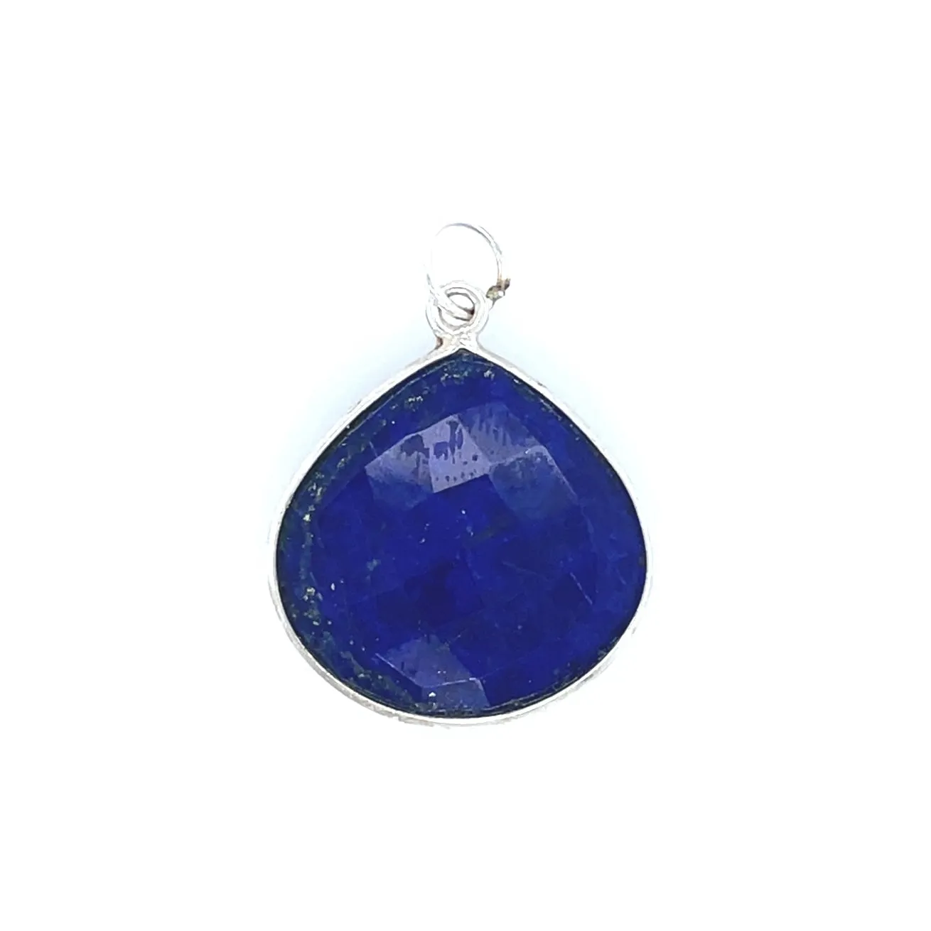 Large Channel Set Heart Shape Pendant