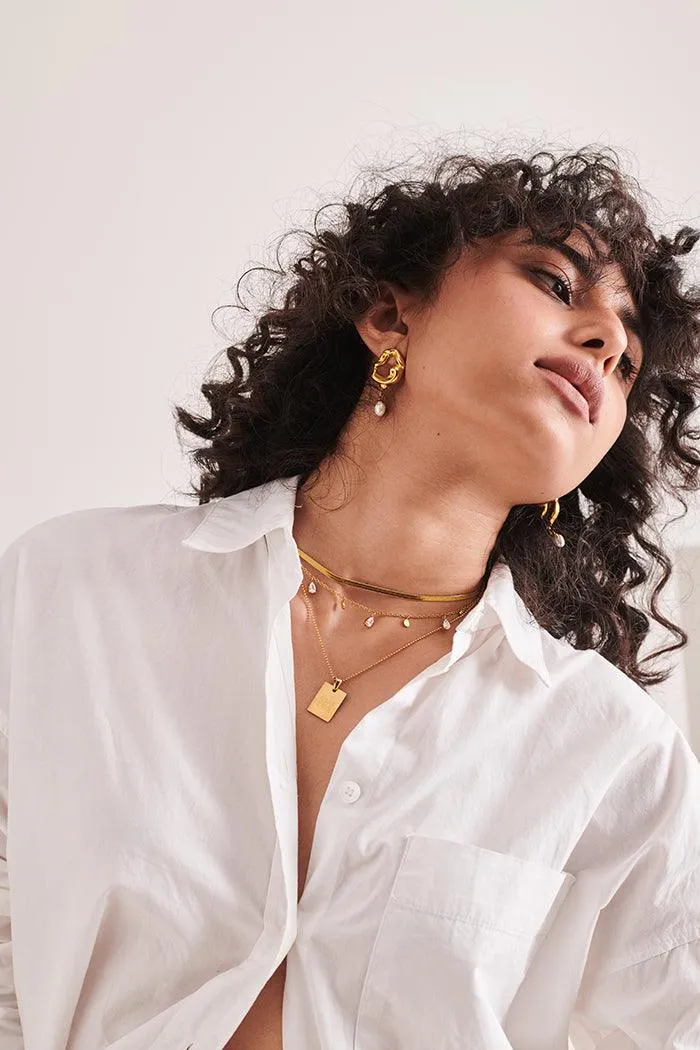 Lava Pearl Earrings